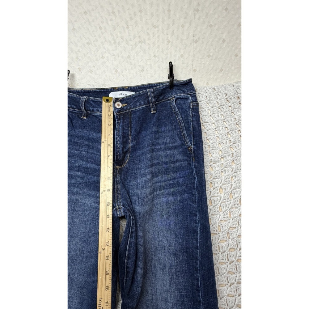 KanCan Jeans Womens Size 9/28 Blue Denim Wide Leg Stretch High Rise - Picture 4 of 10
